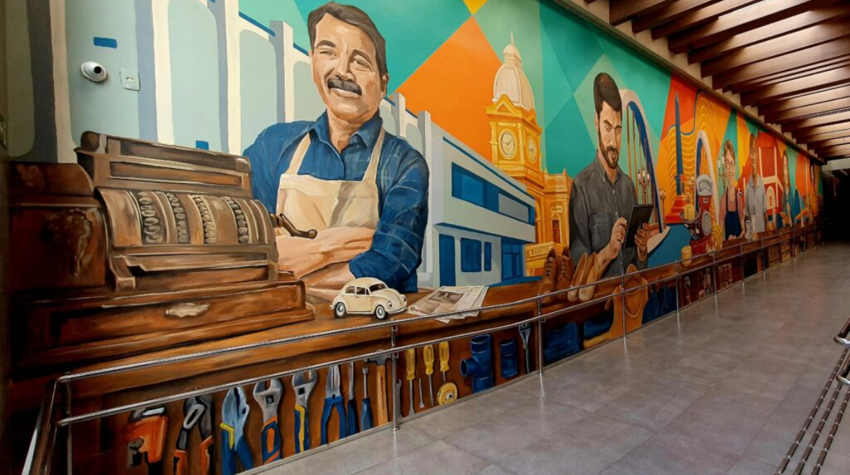 novo painel da galeria rampa