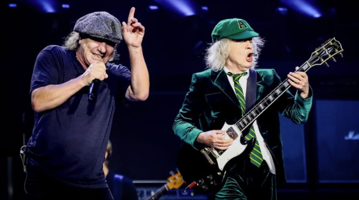 Integrantes da banda AC/DC em 2025.
