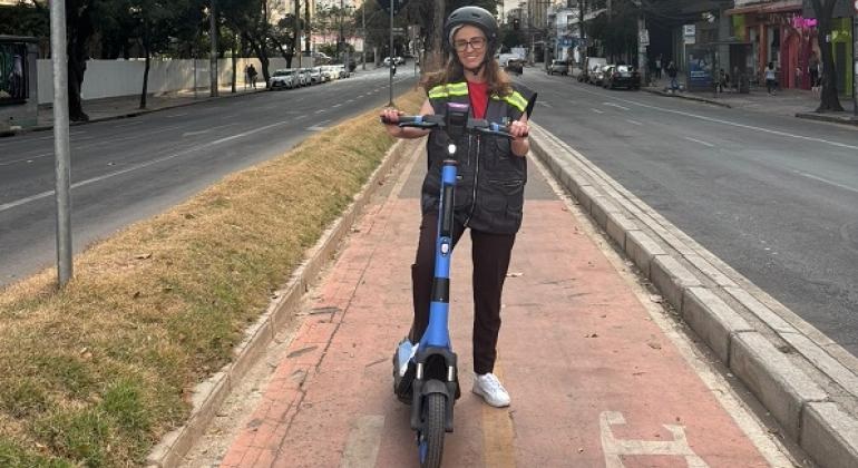 Patinetes elétricas sendo testadas em Belo Horizonte