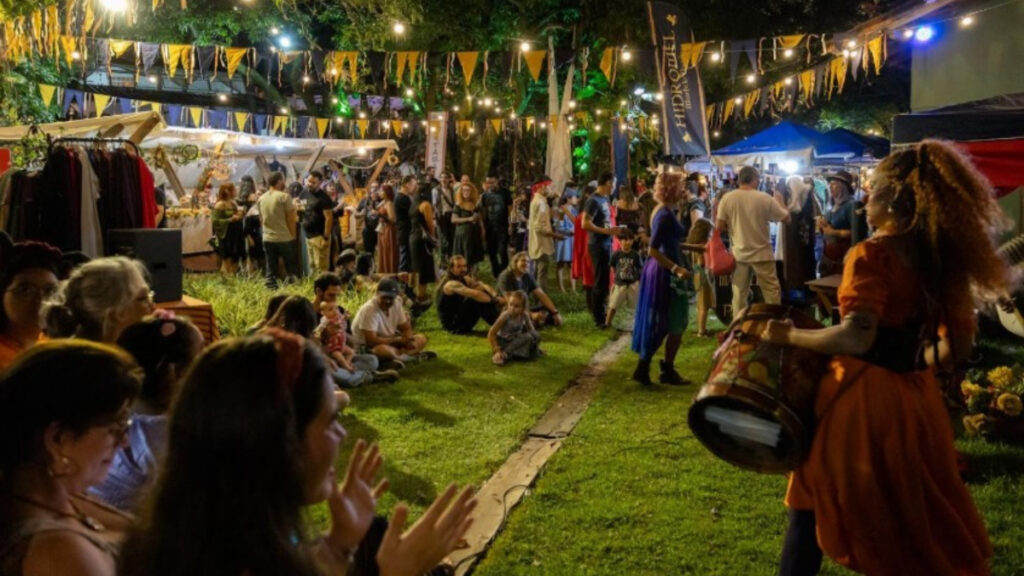 Atrações musicais no festival medieval Ostara