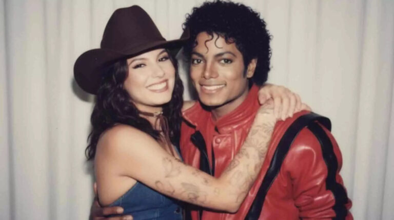 ana castela abraçando o michael jackson