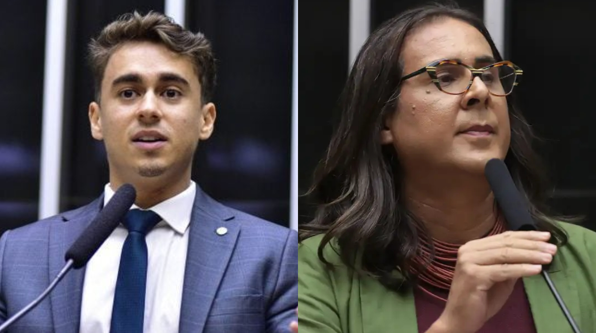 deputado Nikolas Ferreira e deputada Duda Salabert