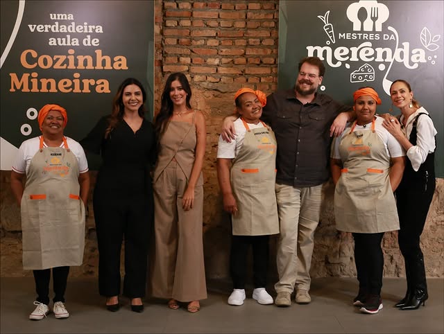 Os participantes do programa Mestres da Merenda