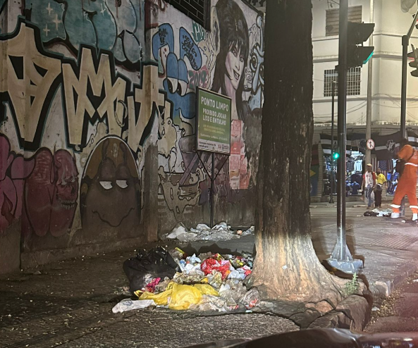 Lixos nas ruas de BH