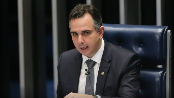 O senador Rodrigo Pacheco