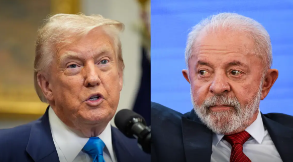 Lula e Trump, lado a lado