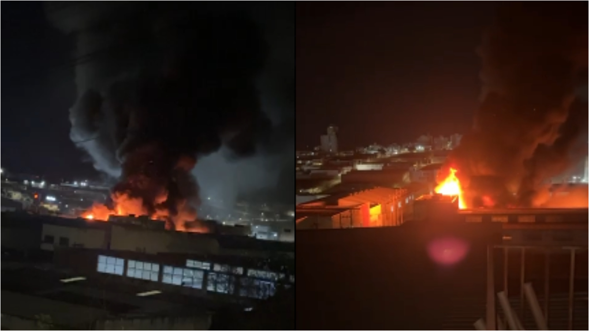 incêndio em fábrica de calçados no bairro fausto pinto da fonseca