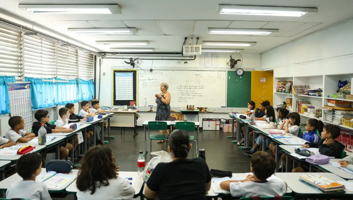 Professor em sala de aula