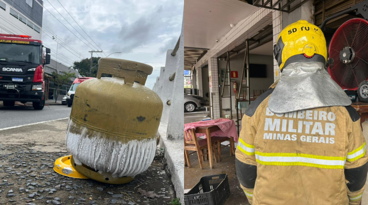 botijão de gás que explodiu