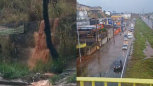 chuva provocou alagamentos em contagem