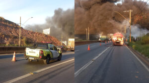 incêndio na via expressa contagem