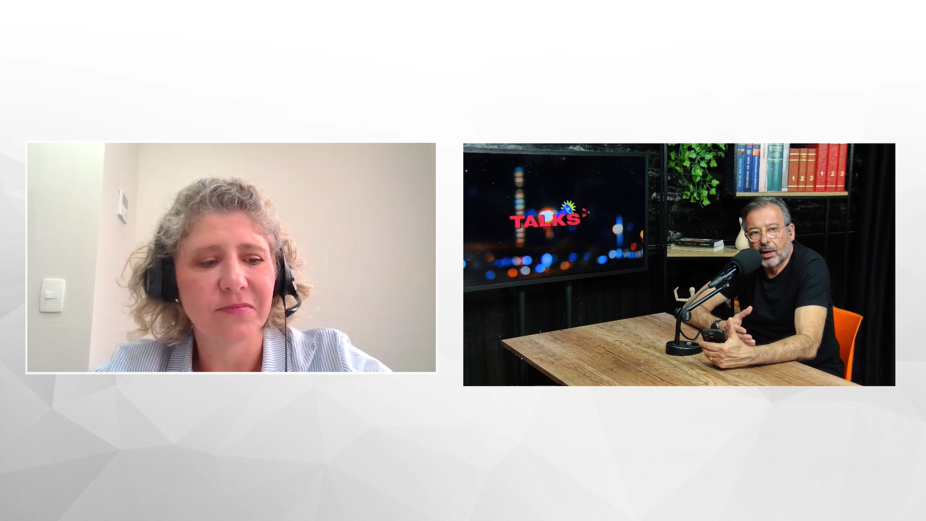 A Gerente de Meio Ambiente Juliana Bedoya, em entrevista ao Paulo Leite para o 98 Talks