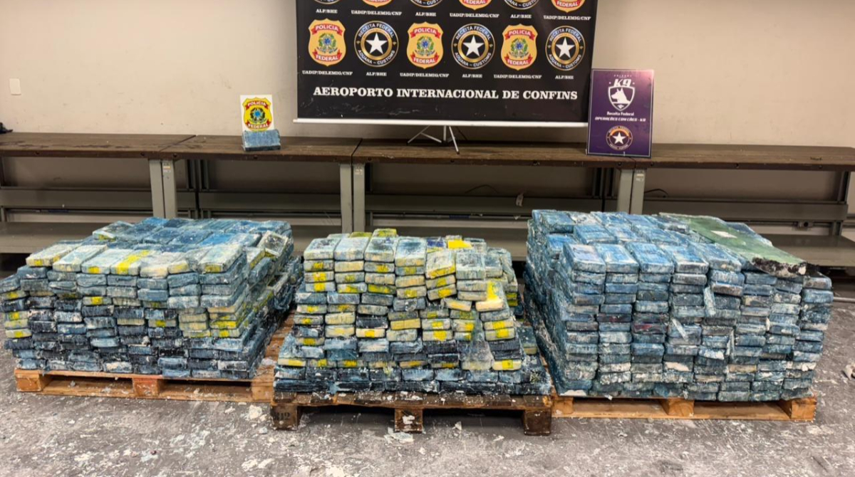 cocaína apreendida em confins