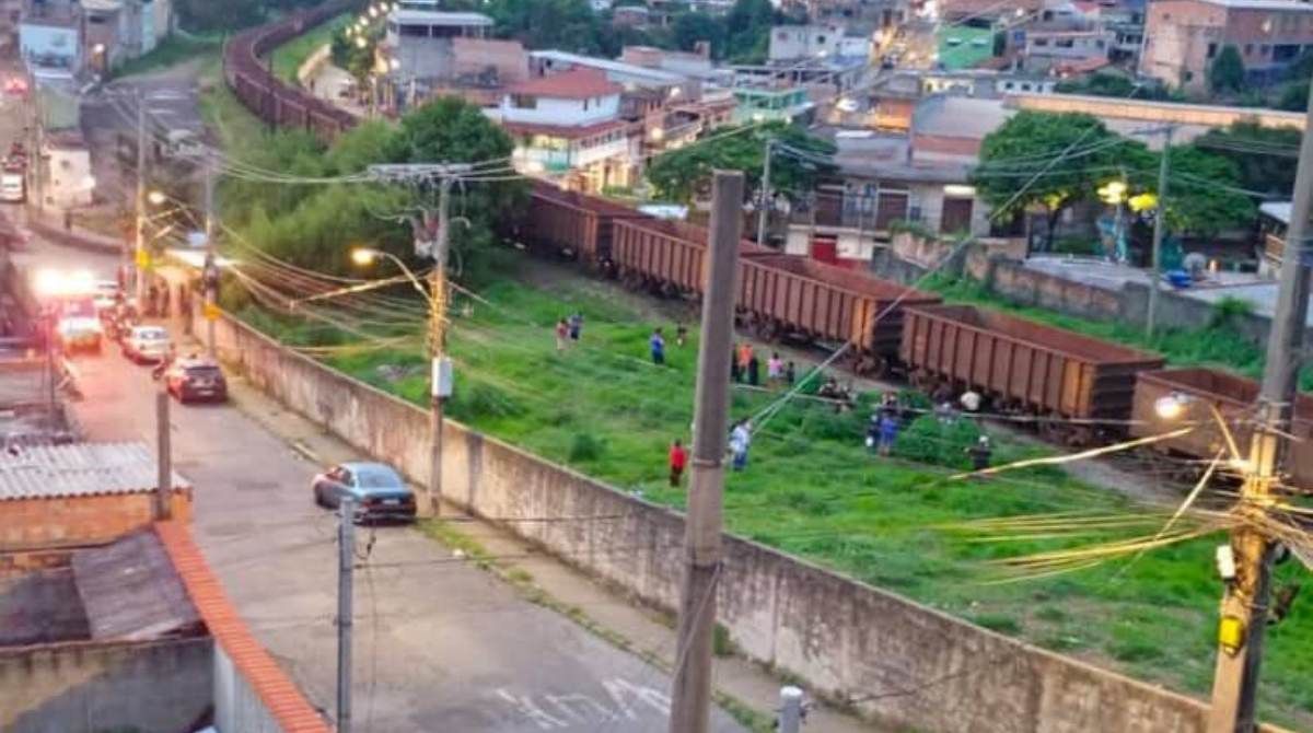 trem que atropelou mulher