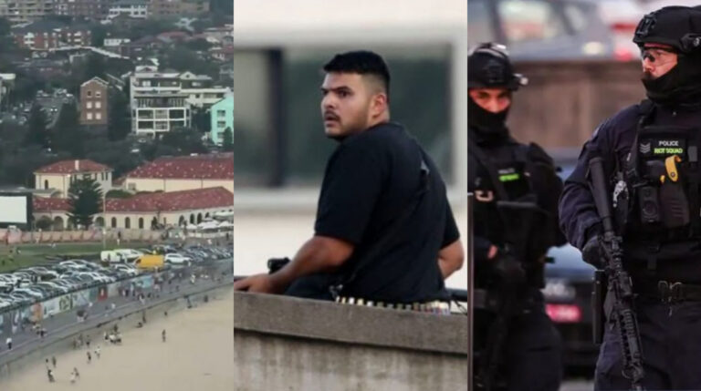 Tiros praia Austrália