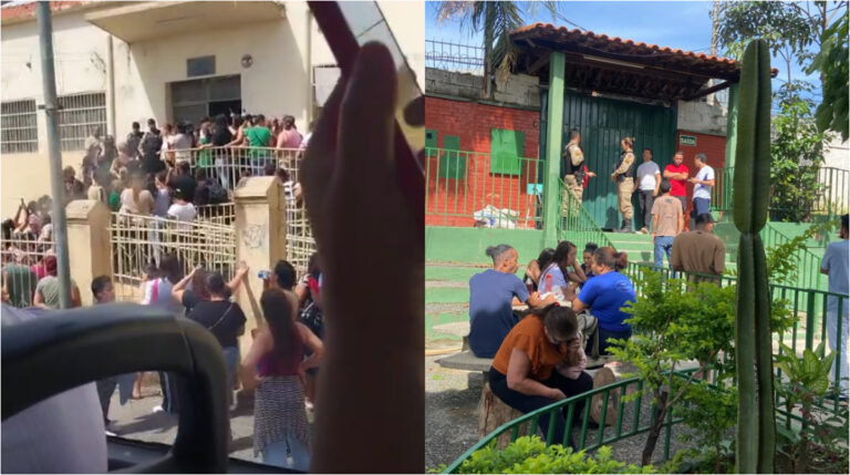 candidatos de concurso público de contagem esperando nos locais de prova