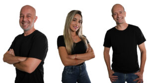 iguinho, gabi e miltão