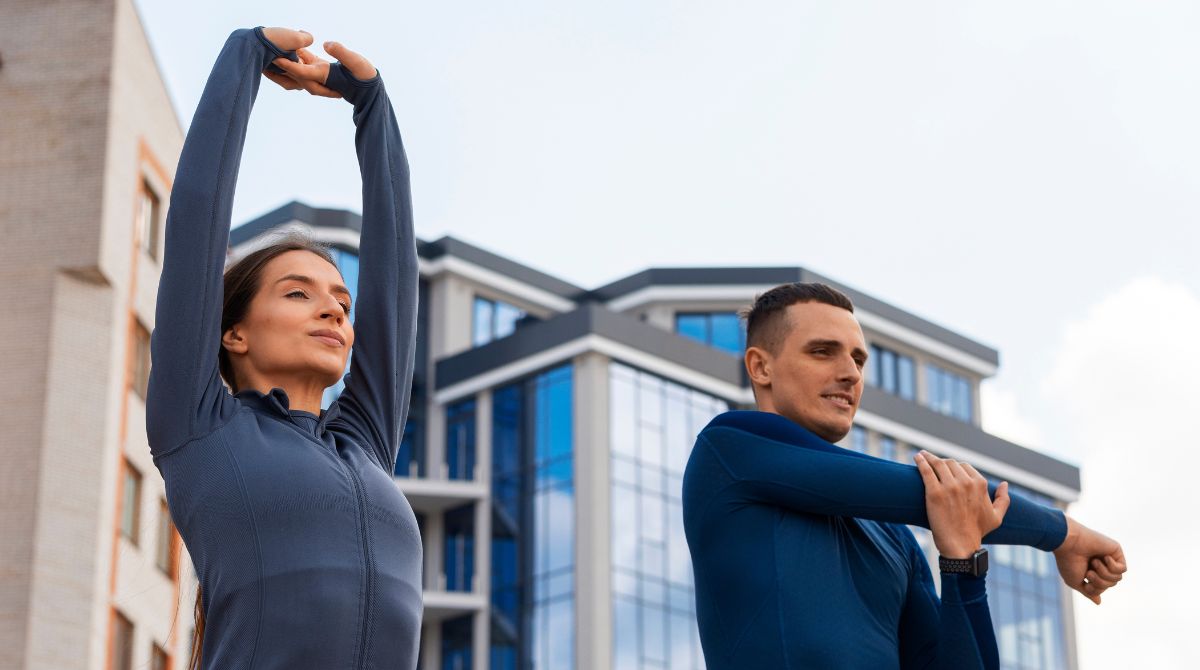 Pessoas se exercitando