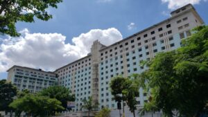 A fachada da Santa Casa BH