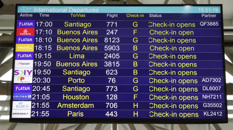 voos internacionais brasil