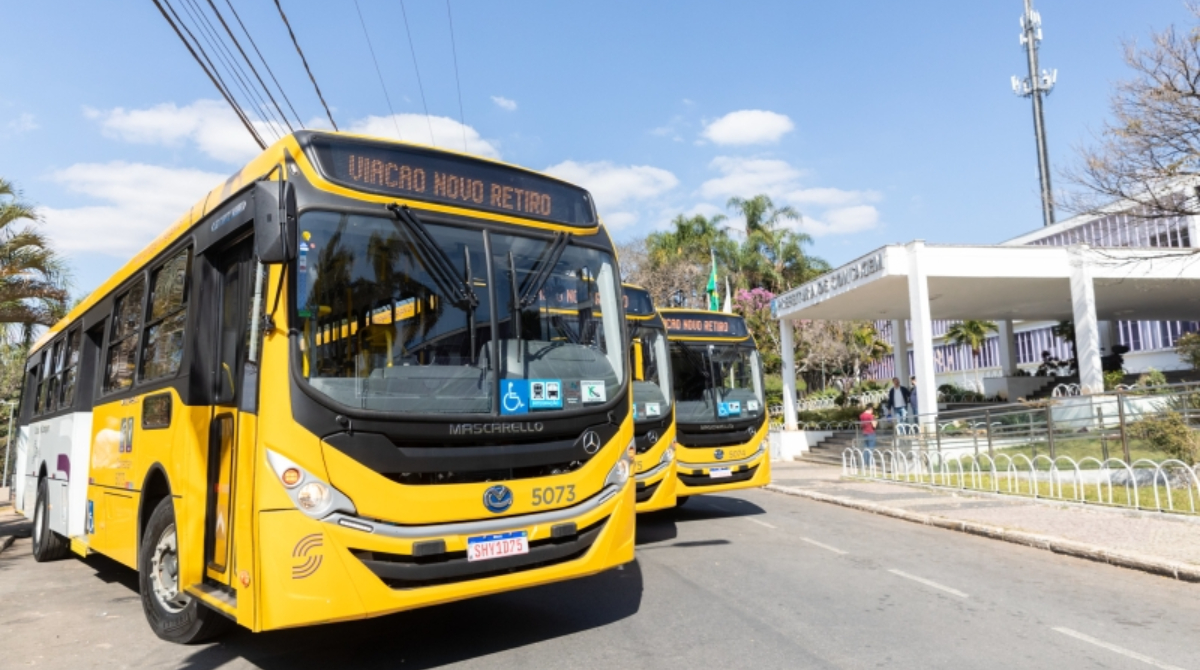 ônibus estacionados
