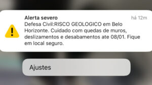 alerta da defesa civil