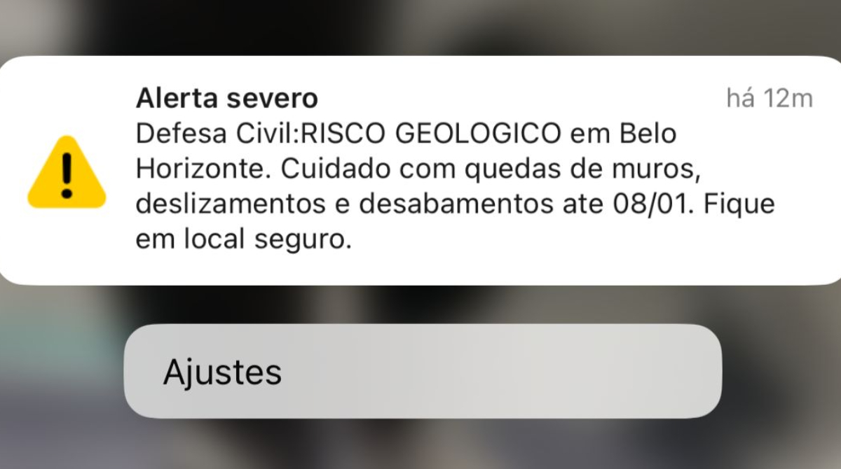 alerta da defesa civil