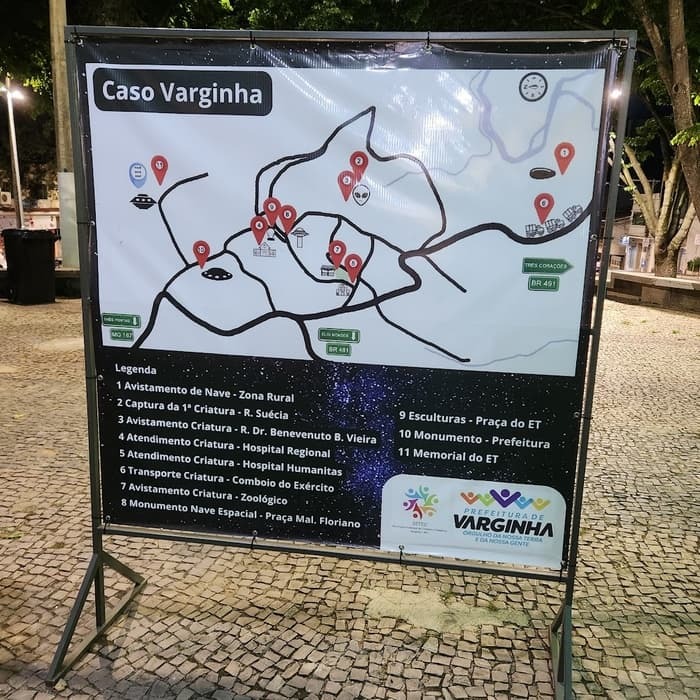 Mapa da Região de Varginha e ESA