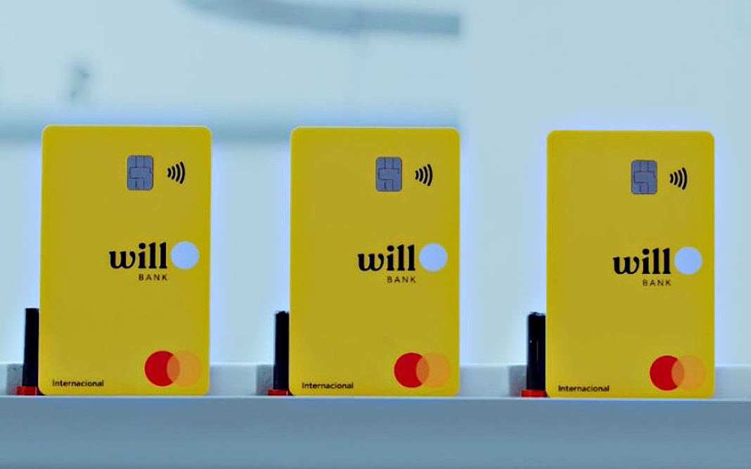 Três cartões do Banco Will, em destaque