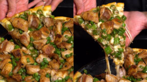 pizza costelinha com quiabo