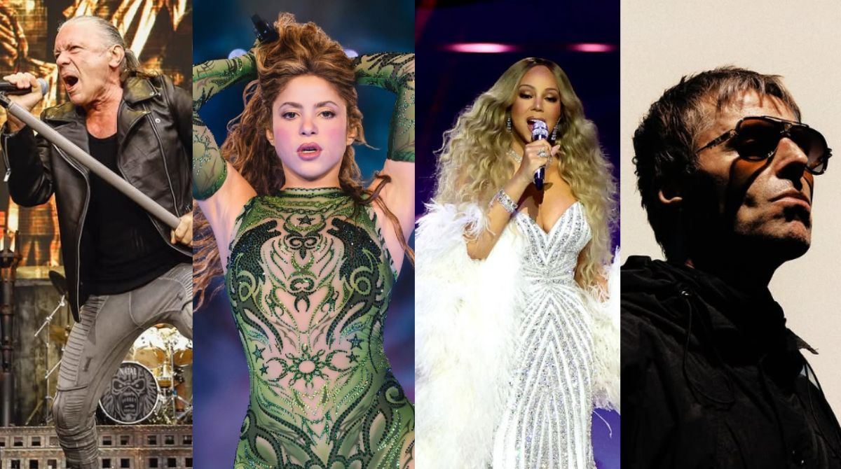 Fundação indicou 17 nomes e vencedores serão anunciados em abril. (Foto: Reprodução/Instagram/Iron Maiden/Shakira/Mariah Carey/Oasis)