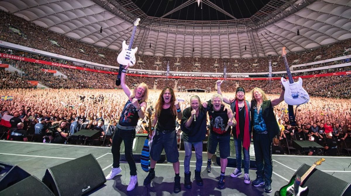 Celebrando 50 anos de carreira, o Iron Maiden deve retornar apenas em 2028 após o encerramento da "Run For Your Lives Tour". (Foto: Reprodução/Instagram/Iron Maiden)