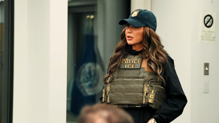 A secretária de Segurança Interna dos EUA, Kristi Noem