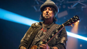 phil campbell tocando guitarra