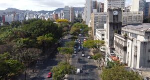 Imagem aérea da Avenida Afonso Pena