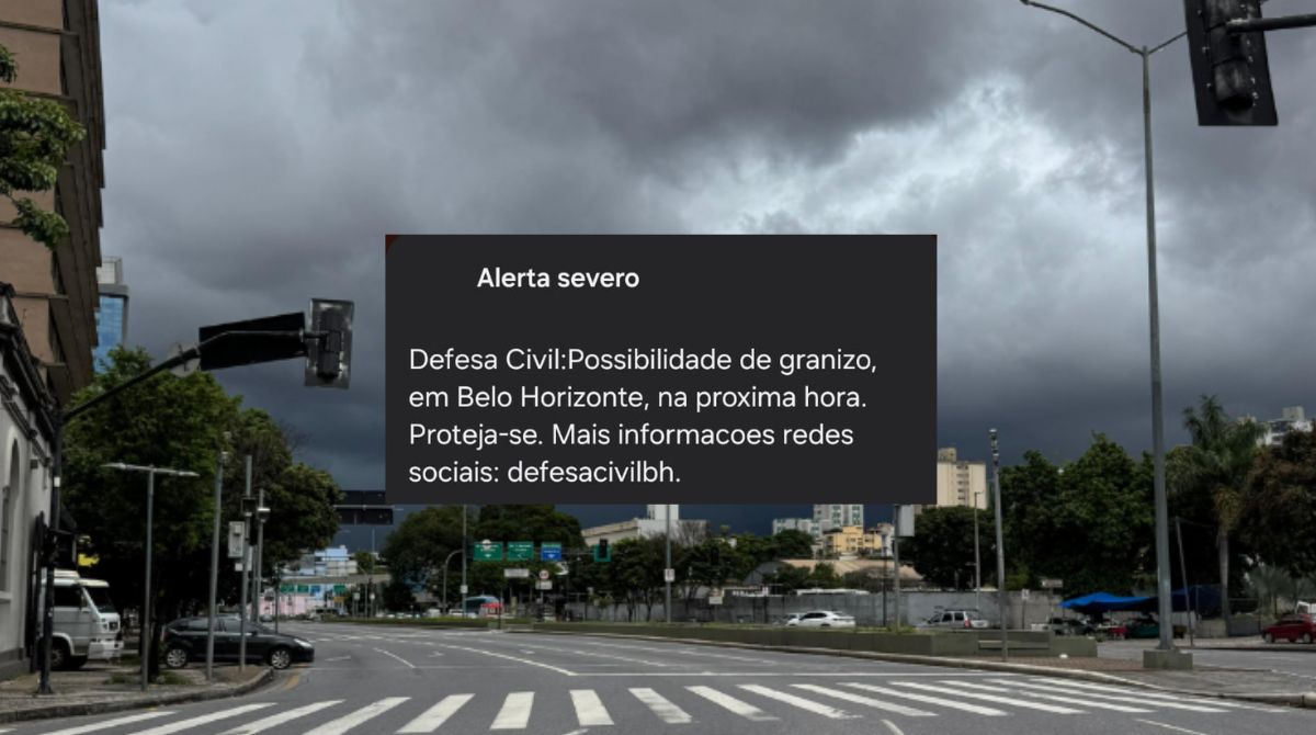Defesa Civil Municipal também enviou notificação em aparelhos celulares ontem (23/3).