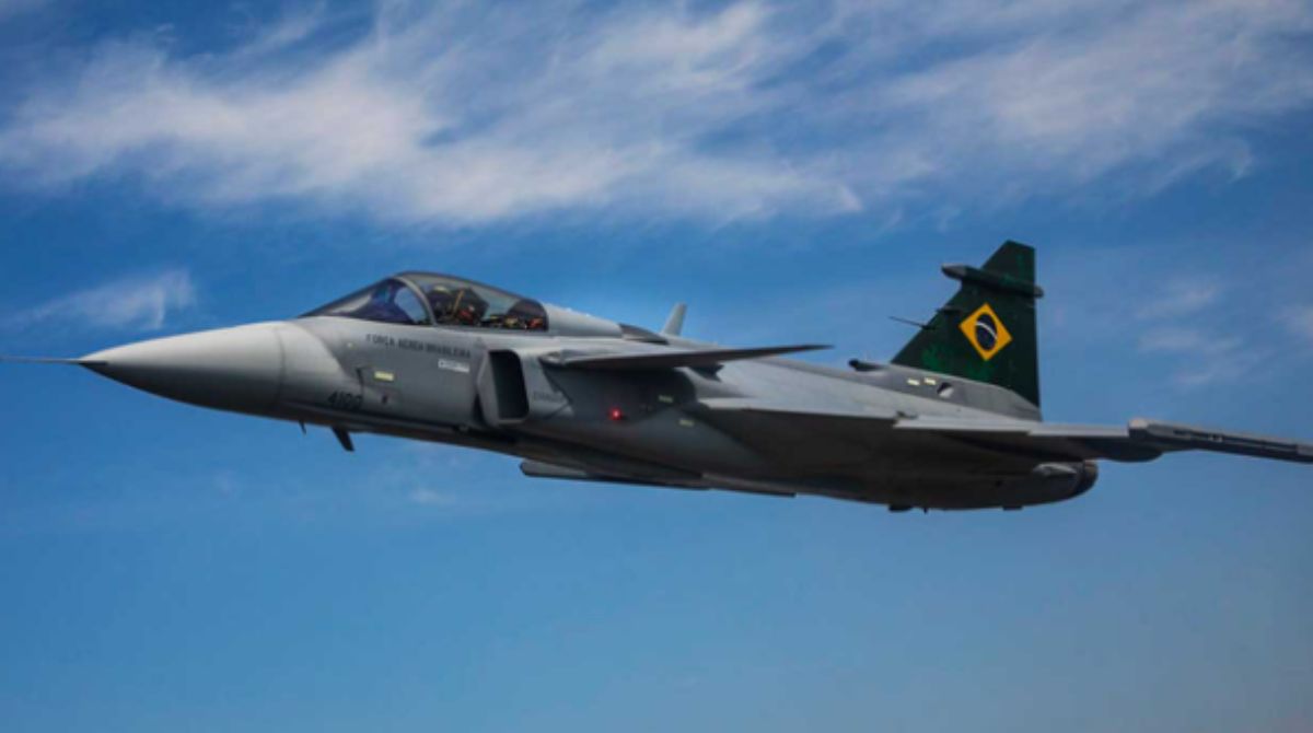 Brasil entra para lista de produtores de caças com entrega do 1º Gripen nacional. (Foto: Força Aérea Brasileira)
