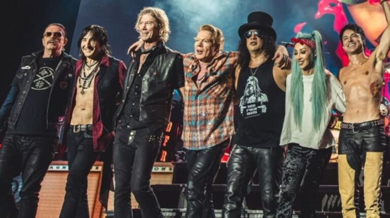 Guns n' Roses retorna ao Brasil pela 5ª vez desde o retorno de Slash e Duff McKagan à banda. (Foto: Reprodução/Instagram/GunsnRoses)