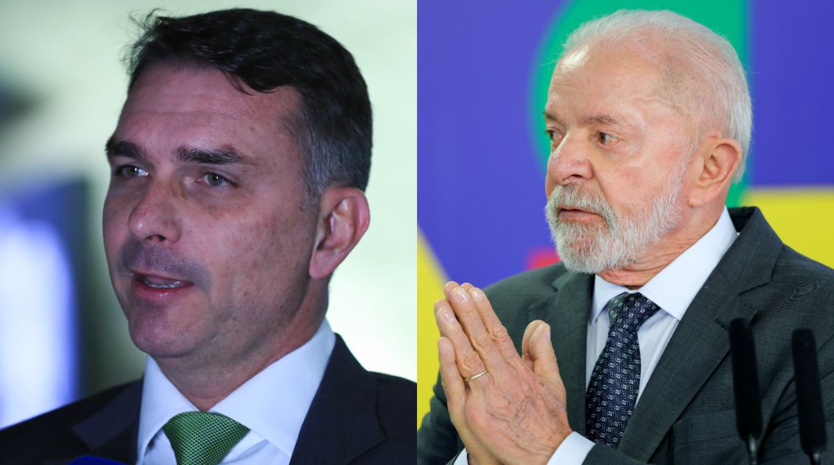 lula e flávio bolsonaro