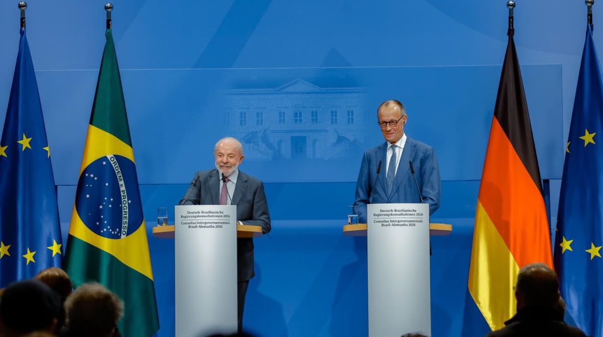 Brasil e Alemanha assinaram acordos de cooperação em IA e defesa durante encontro em Hannover. (Foto: Ricardo Stuckert/PR)