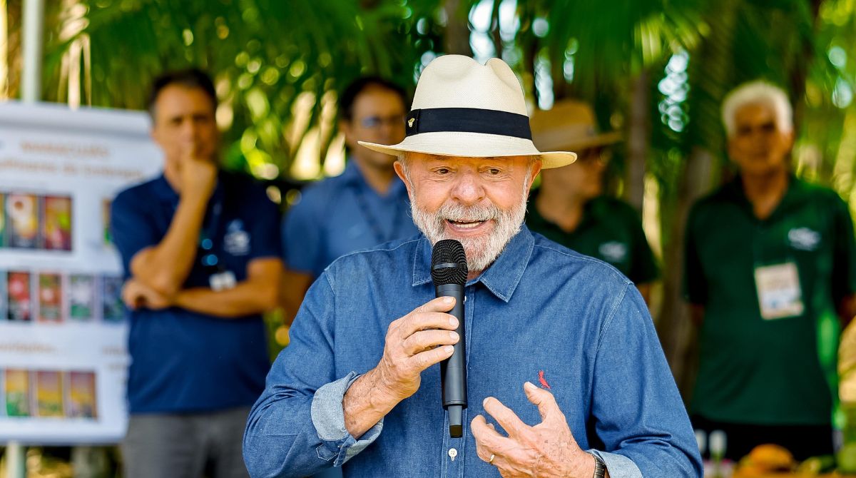 Lula participou, nesta quinta-feira (23/4), da abertura da feira "Brasil na Mesa", na Embrapa Cerrados (DF). (Foto: Ricardo Stuckert/PR)