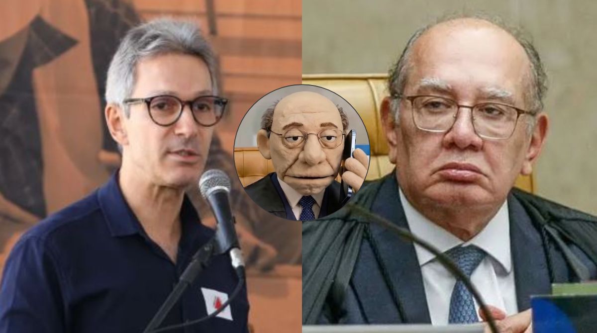 Após pedido de investigação, Zema ironiza ministros do STF com fantoches e acusa Gilmar Mendes de destratar o sotaque de MG. (Foto: Agência Minas/STF/Reprodução/Instagram/Zema)