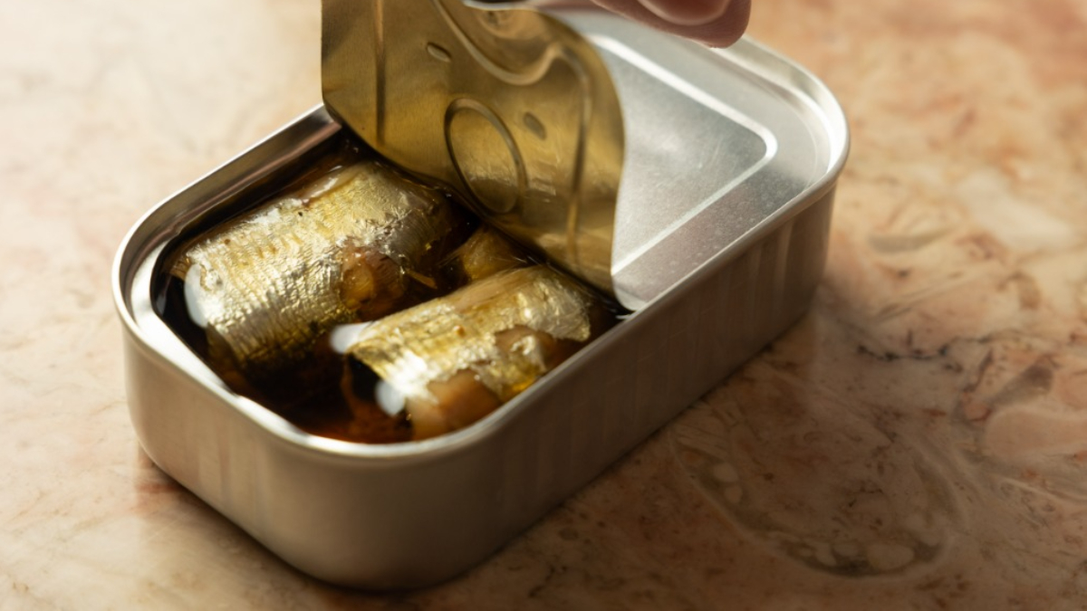 foto mostra late de sardinha