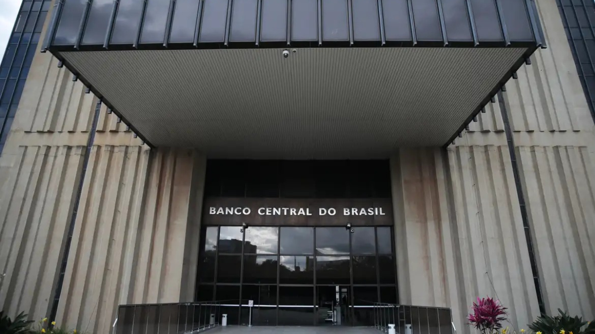foto mostra entrada do Banco Central do Brasil
