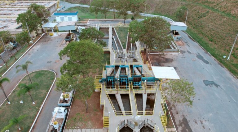 foto mostra ETE Onça, estação de tratamento de esgoto em Belo Horizonte