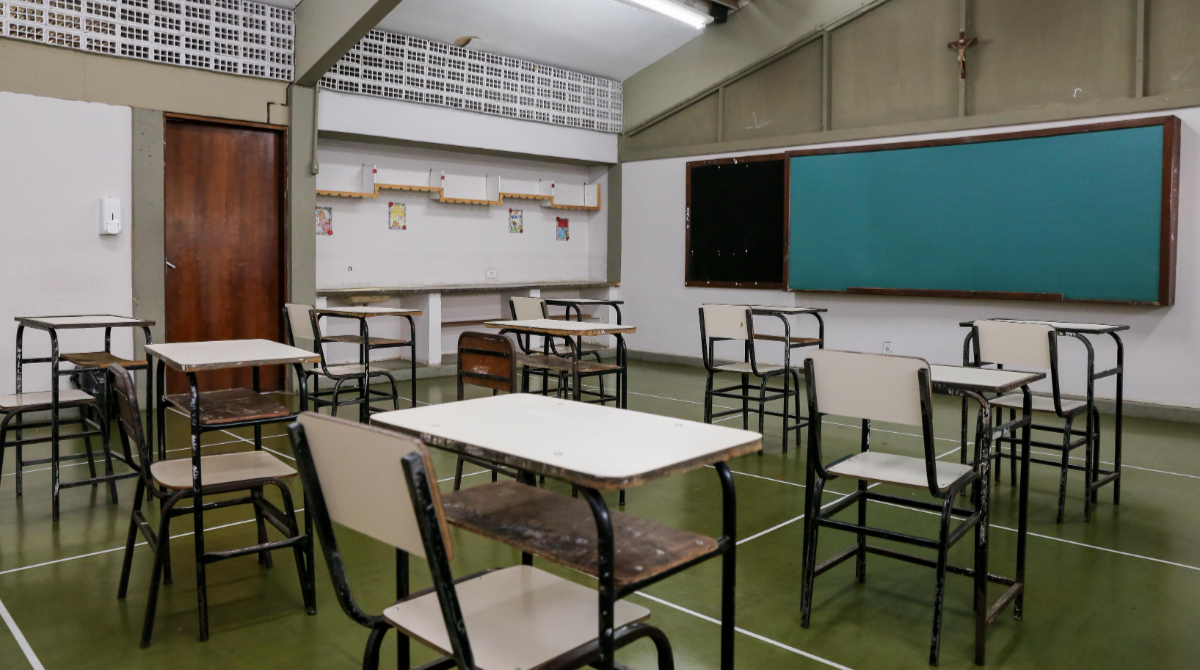 sala de aula vazia