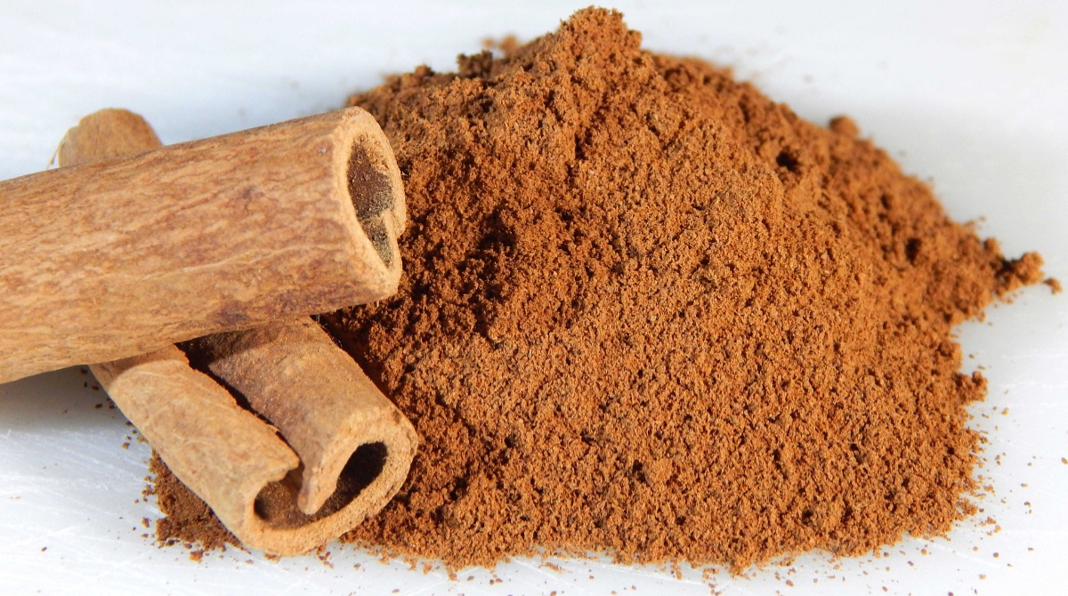 canela em pó