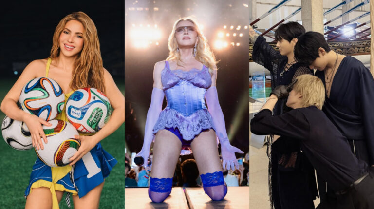 shakira, madonna e bts