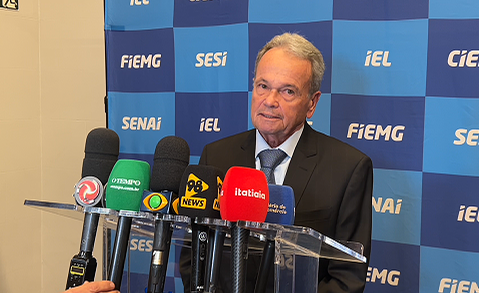O presidente em exercício, Bruno Melo de Lima (Rede 98 / Reprodução)
