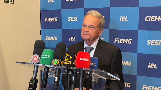O presidente em exercício da Fiemg, Bruno Melo Lima (Rede 98 / João Vitor Bedran)